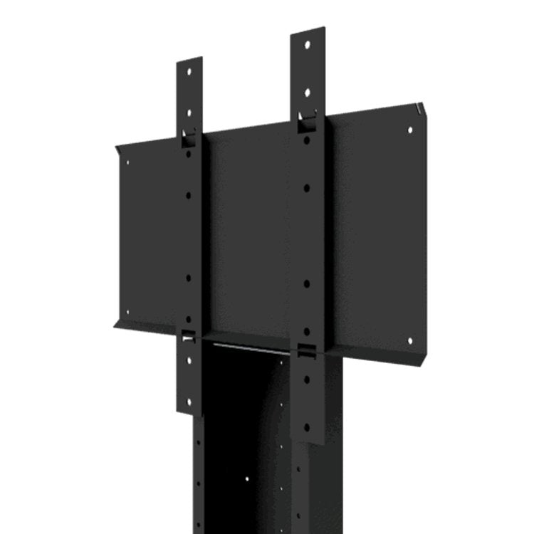 Hi-Nd Floorstand Glass Universal 49"- 65" - Instalación - Para Lcd-Display - Metal - Negro, Ral 9005 - Tamaño De Pantalla: 124.5-165.1 Cm (49"-65")