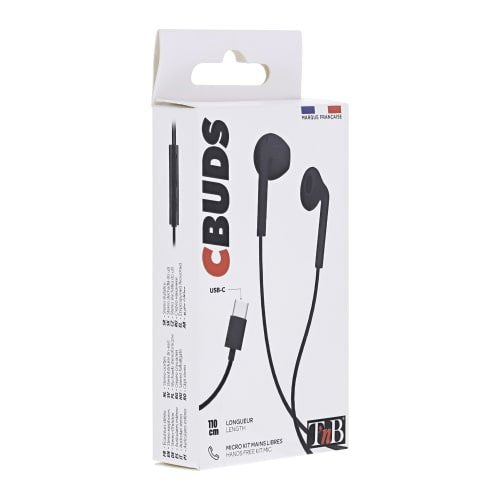 EAN 3303170105146 - T'nB C-Buds Auriculares Alámbrico Dentro de oído Llamadas/Música USB Tipo C Negro imagen 6