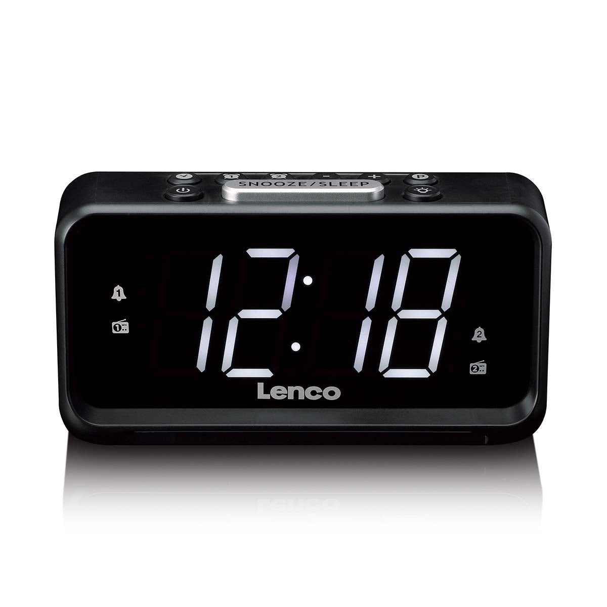 EAN 8711902090618 - Lenco CR-28BK radio Reloj Analógica Negro imagen 1