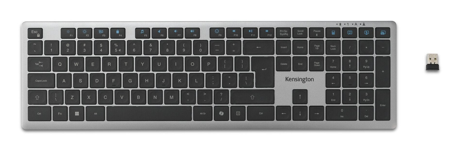 EAN 5028252658904 - Kensington KB535 EQ teclado Oficina RF Wireless + Bluetooth QWERTY Inglés Gris imagen 1