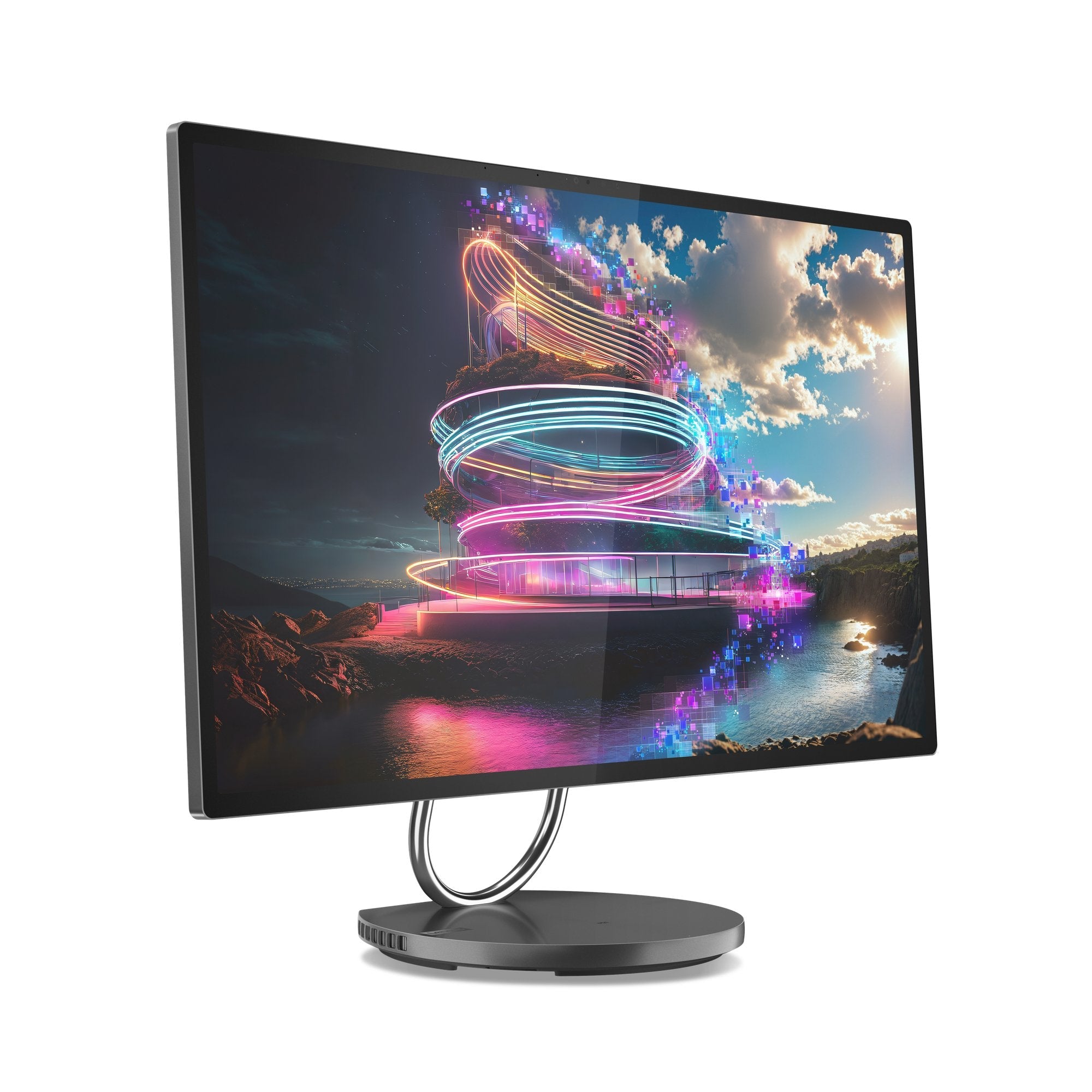 All In One Lenovo  Yoga Aio 32ill10 Rtx 4050  1tb 32gb Home 31.5 Gris