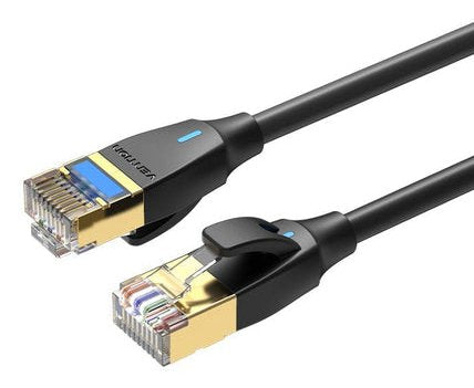 Vention Cat.8 Sftp Patch Cable Cabl Rj45 30awg 1m Black Slim