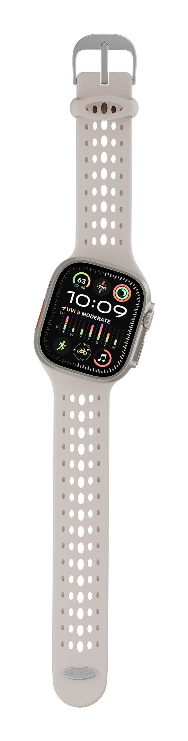 Decoded Silicone Ares O Strap For Apple Watch 44/46/49mm Clay