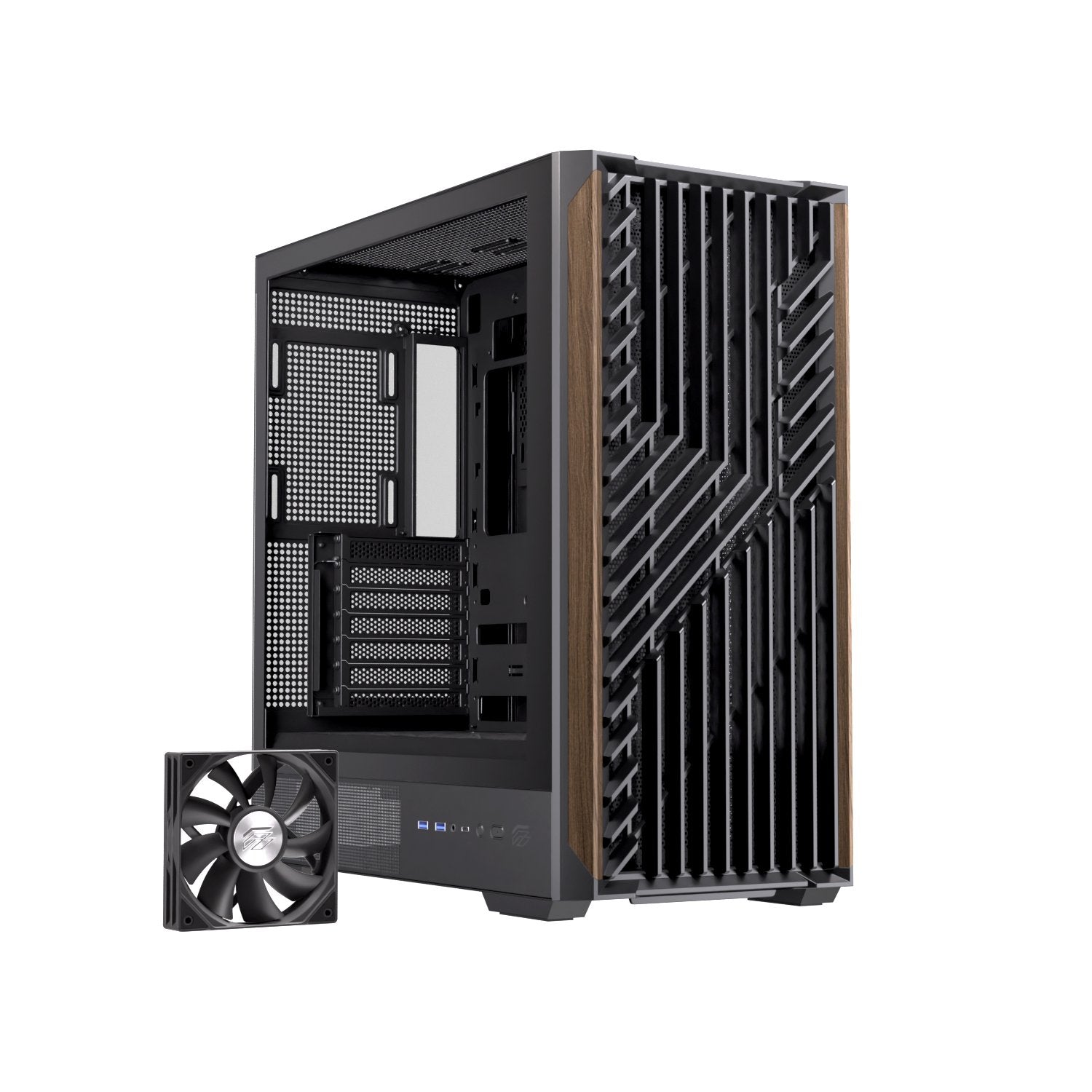 EAN 6977277360134 - Einarex EXCS-PL-800C-B carcasa de ordenador Midi Tower Negro imagen 2