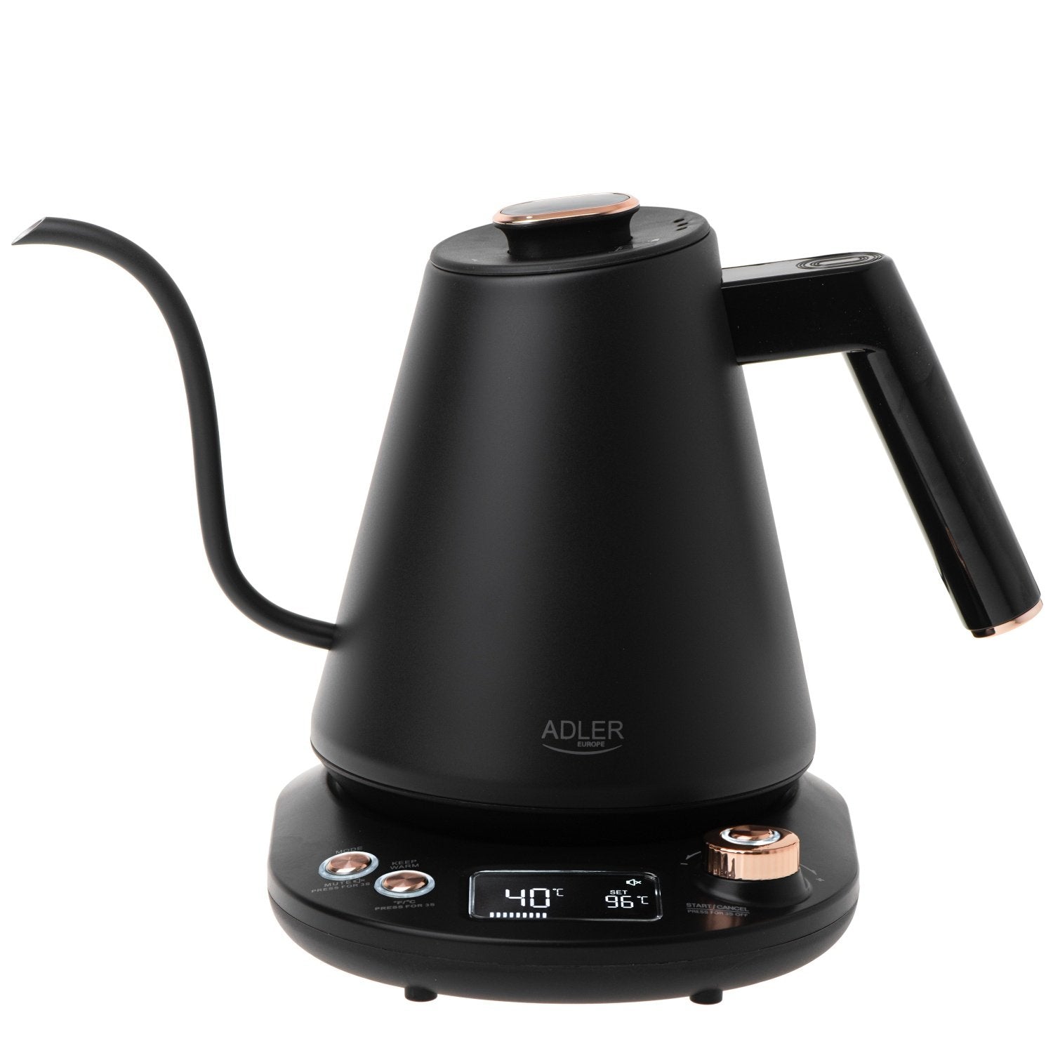 EAN 5905575902535 - Adler AD 1349 tetera eléctrica 1 L 1100 W Negro, Oro imagen 2