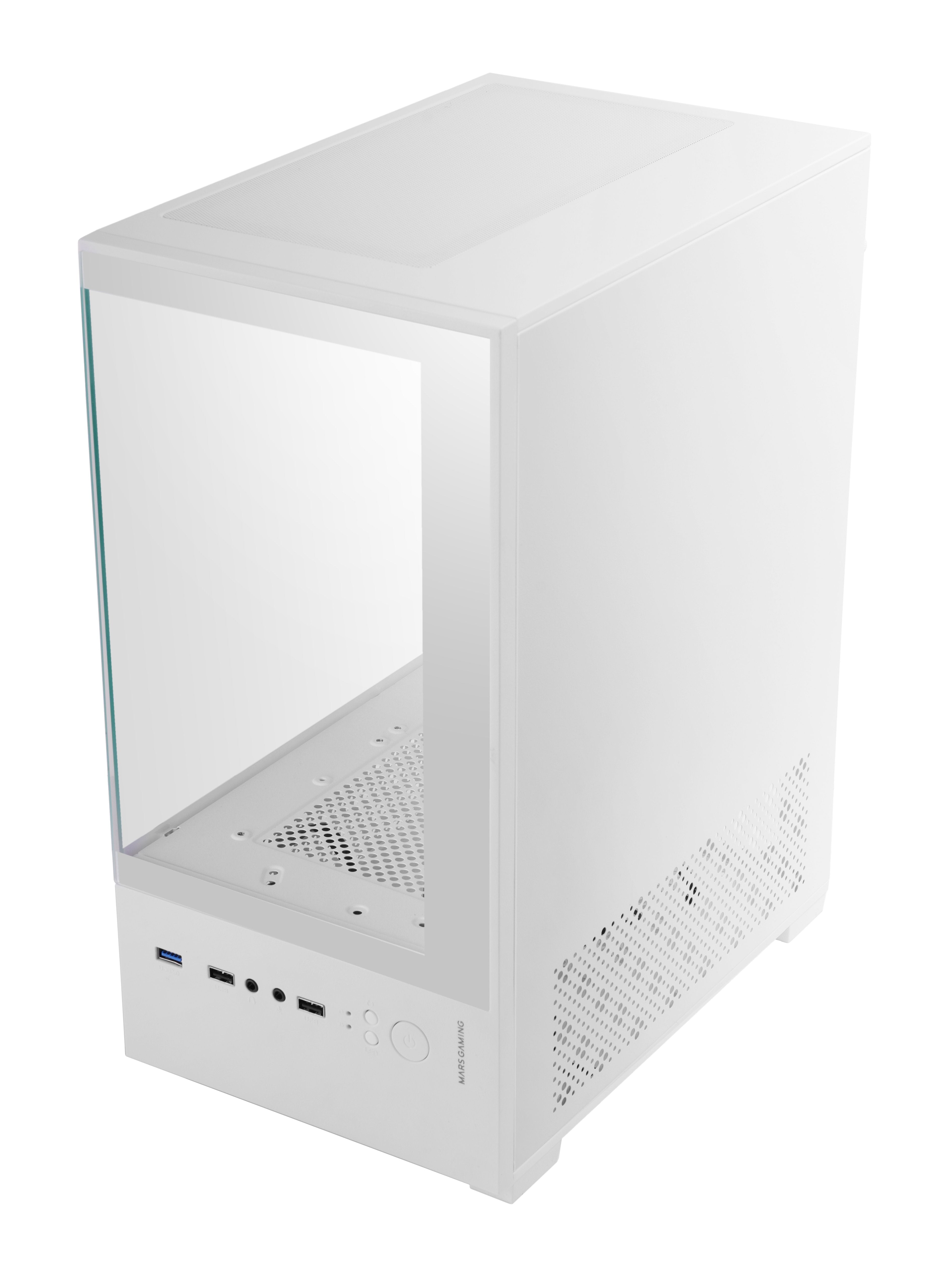 Caja Gaming Minitorre Mars Gaming Mc-Se2 Blanca