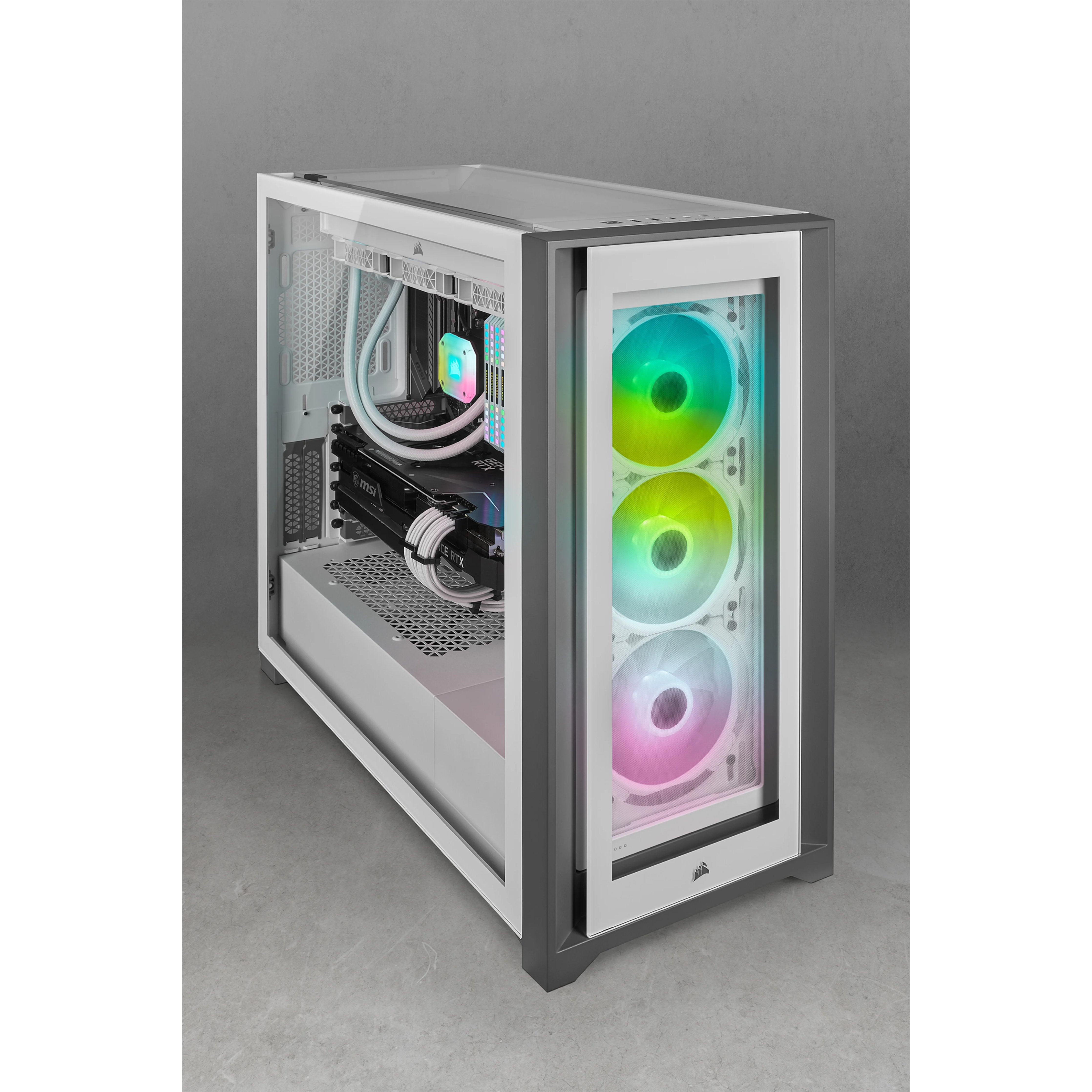 EAN 0840006637776 - Corsair SP120 RGB ELITE Carcasa del ordenador Ventilador 12 cm Blanco 3 pieza(s) imagen 3