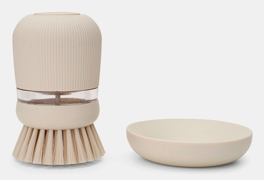 Brabantia Spülbürste Mit Seifenspender Soft Beige