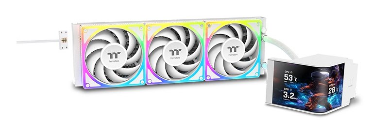 Refrigeración Líquida Cpu K Thermaltake Magcurve 360 Ultra Snow All-In-One Liquid Cooler System Argb Fan