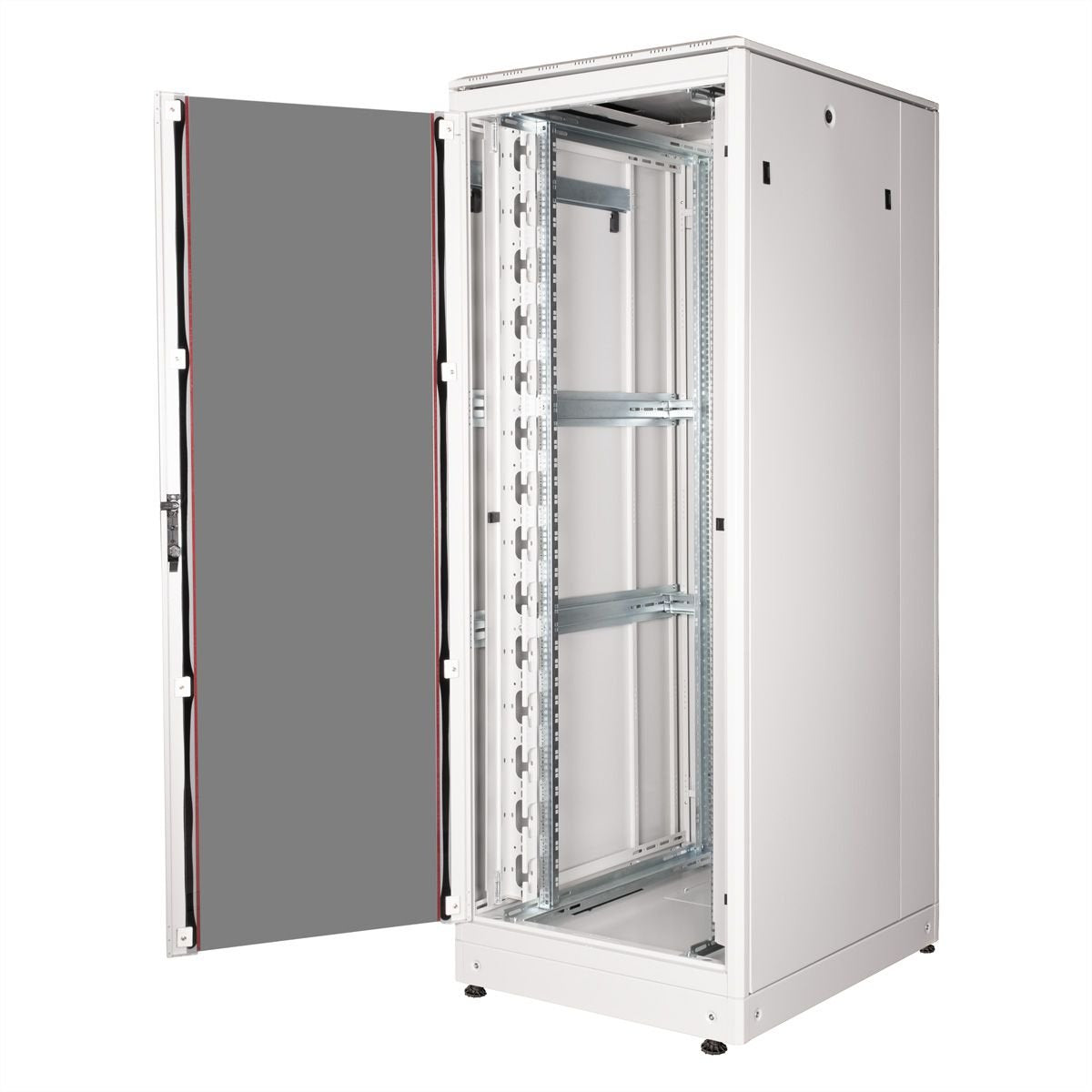 Roline 19-Zoll Netzwerkschrank Pro 42 He, 800x1000 Bxt Glastr Grau