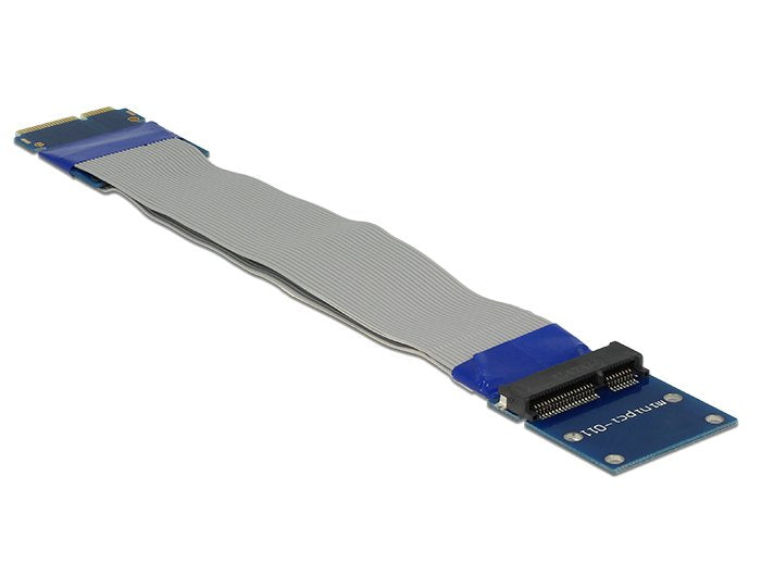 Delock Verlängerung Mini Pci Express   Msata Stecker > Slot Riser Karte Mit Flexiblem Cable 13 Cm