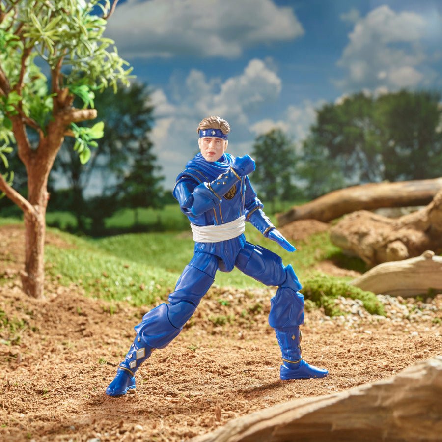 Figura Ninja Blue Ranger Power Rangers Lightning Collection 15cm