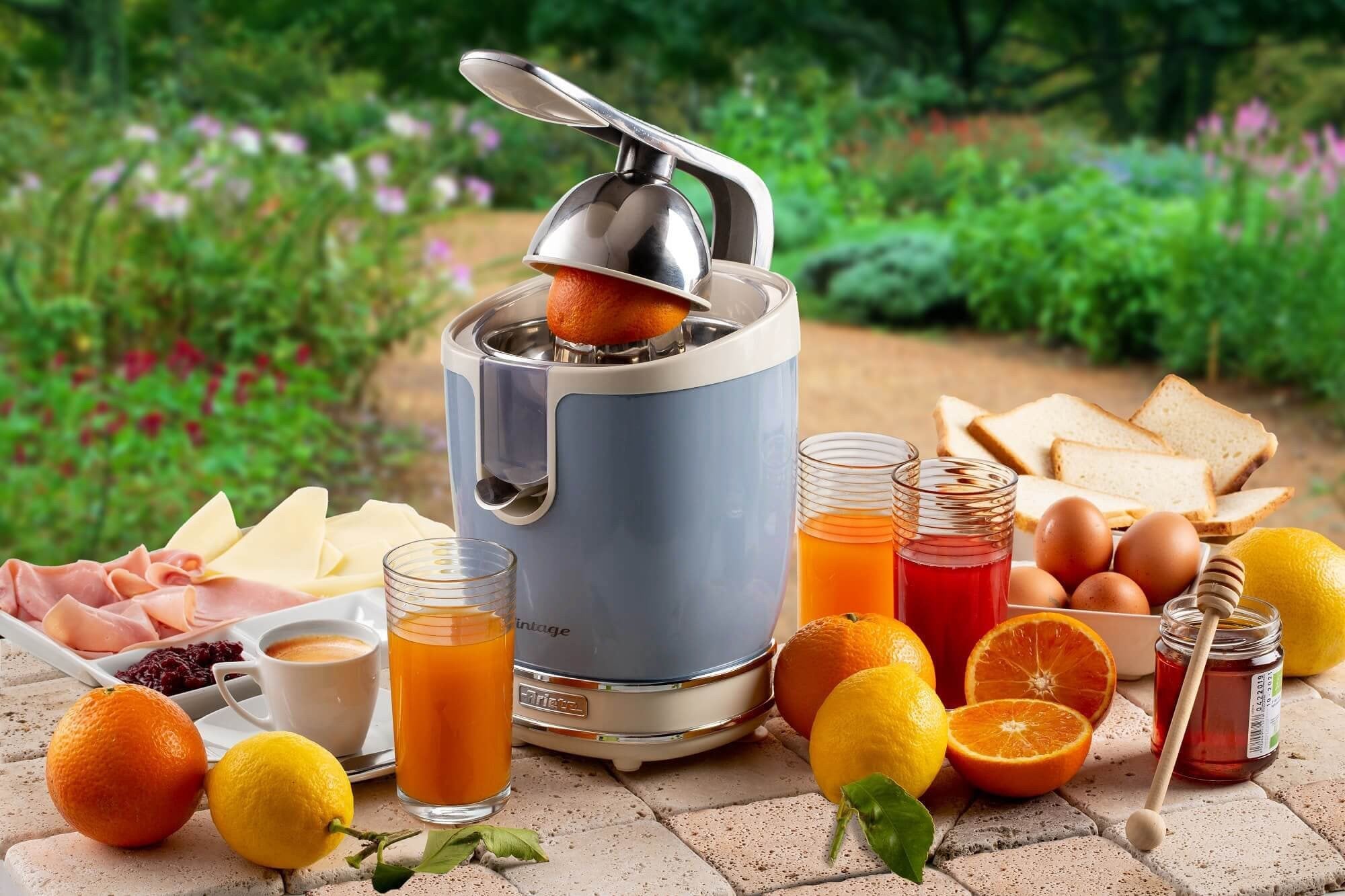 Exprimidor De Citricos Ariete Vintage Azul