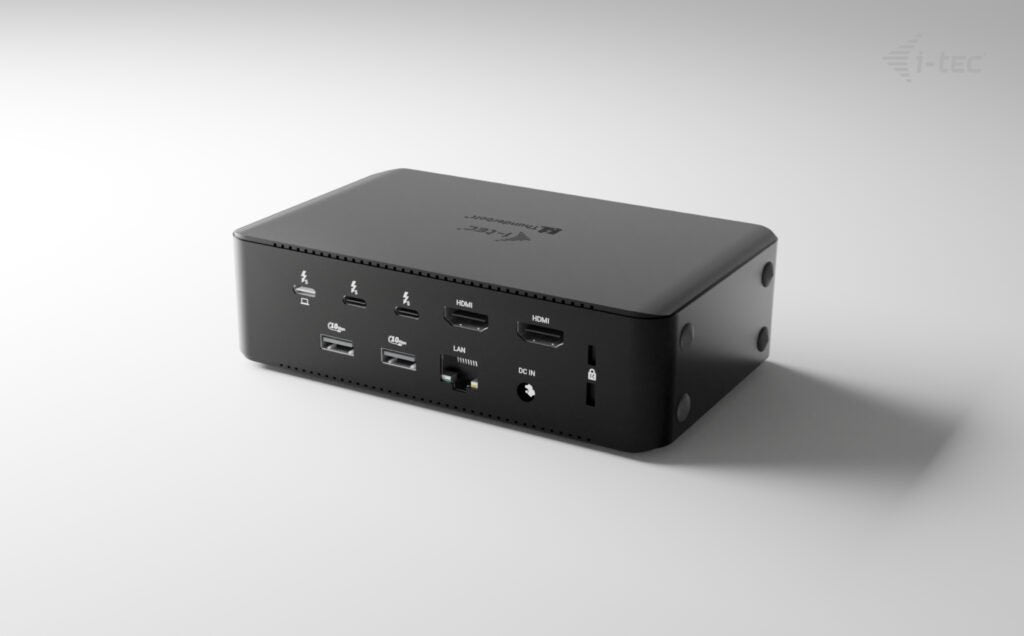 I-Tec Thunderbolt5 Quattro Display Dock 2x Hdmi 2x Tb5 (Do 120gbps, 30w) 5x Usb (10gbps, Bc 1.2) 2.5 Glan Audio Czytnik Kart Power Delivery 140w (Kabel Tb5 1m) - Stacja Dokujaca