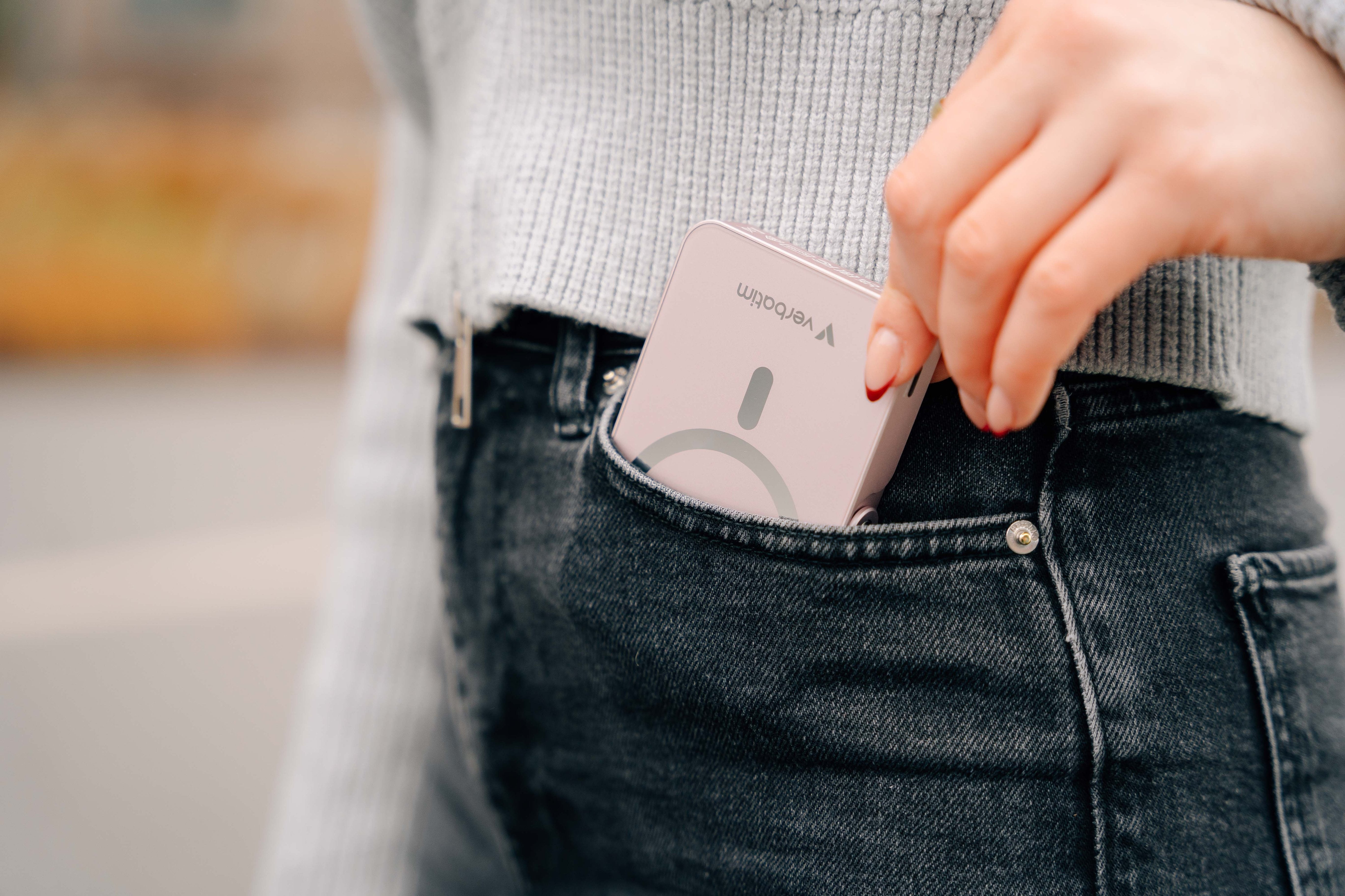 Verbatim Power Bank Mit Standfuss Mag.Wireless 10000ma Blau  32266
