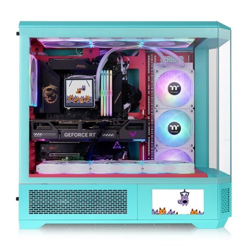 EAN 4711658544438 - Thermaltake CA-11H-00FLWN-00 carcasa de ordenador Full Tower Color menta imagen 2