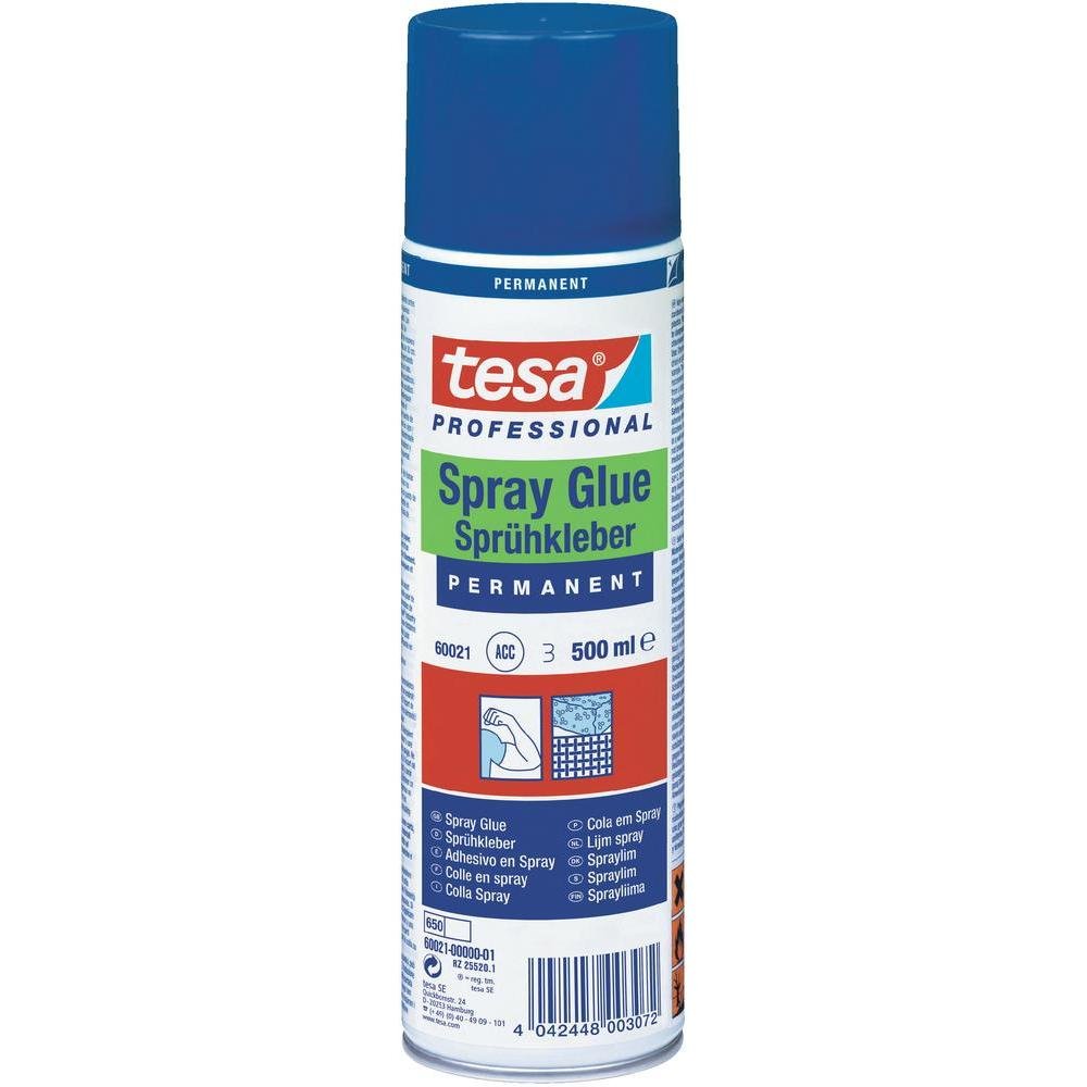 Tesa Professional Sprühkleber Permanent 500ml Farblos
