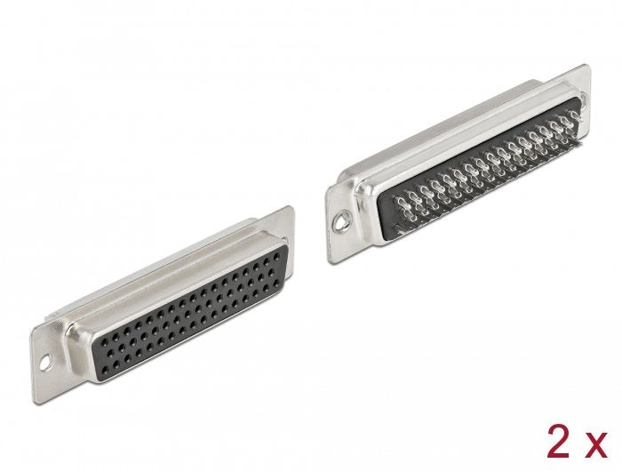 D-Sub Hd 50 Pin Buchse Metall, Lötversion, 2 Stück