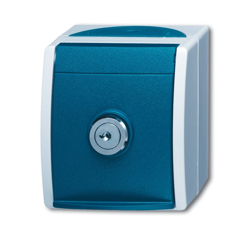 EAN 4011395993255 - Busch-Jaeger 2083-0-0822 toma de corriente CEE 7/3 Azul, Blanco imagen 1