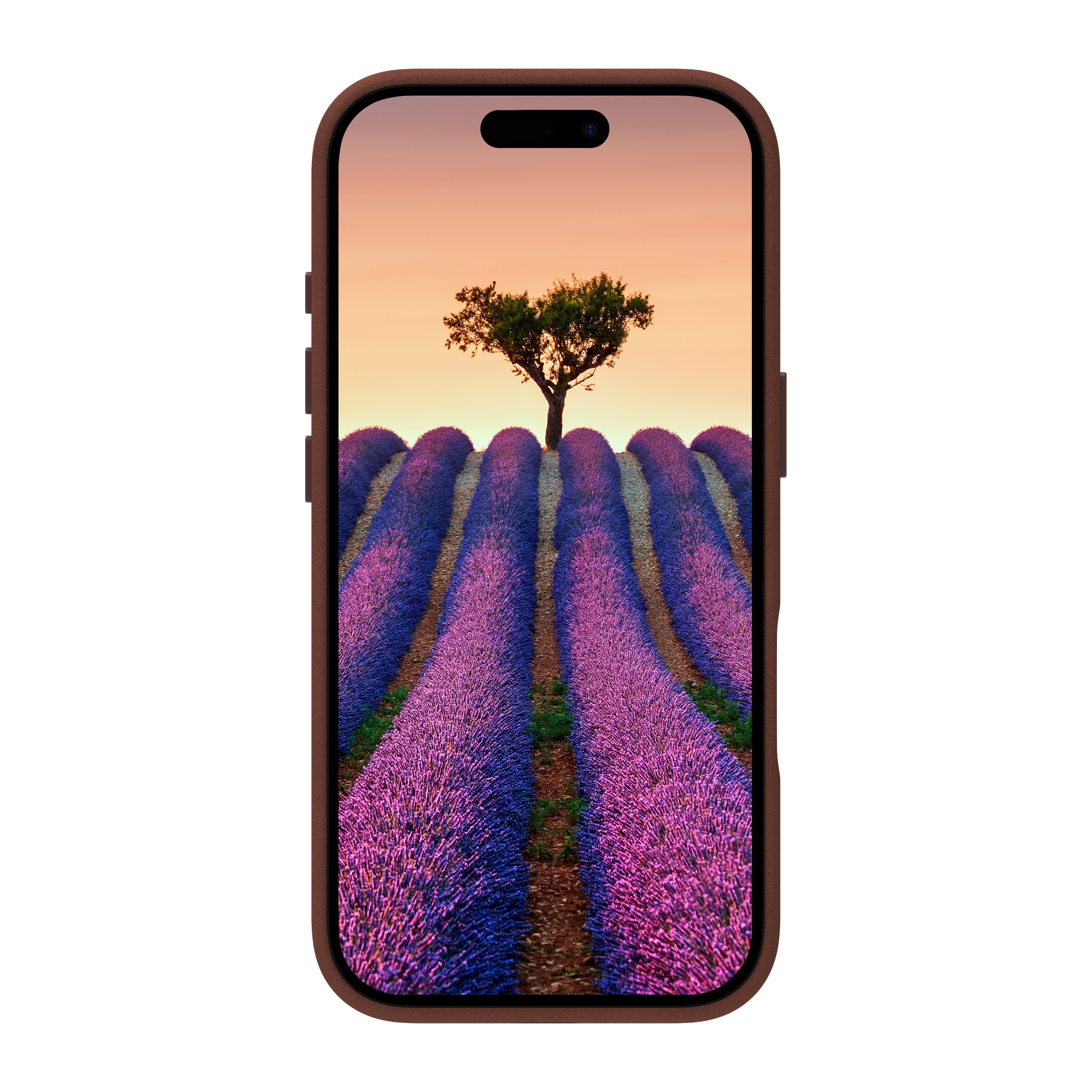 Dbramante1928 Roskilde Carcasa Trasera Para Teléfono Móvil Compatibilidad Con Magsafe Cuero De Grano Entero Bronceado Oscuro