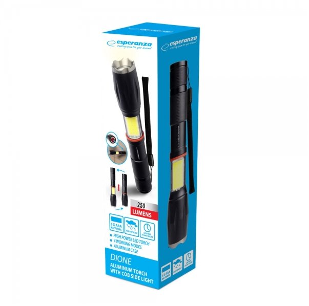EAN 5901299961056 - Esperanza Dione Negro Linterna de mano LED imagen 7