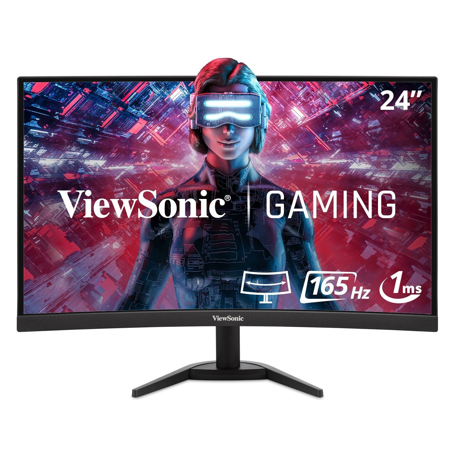 Monitor Gaming Viewsonic 24" Curved   Vx2468-Pc-Mhd