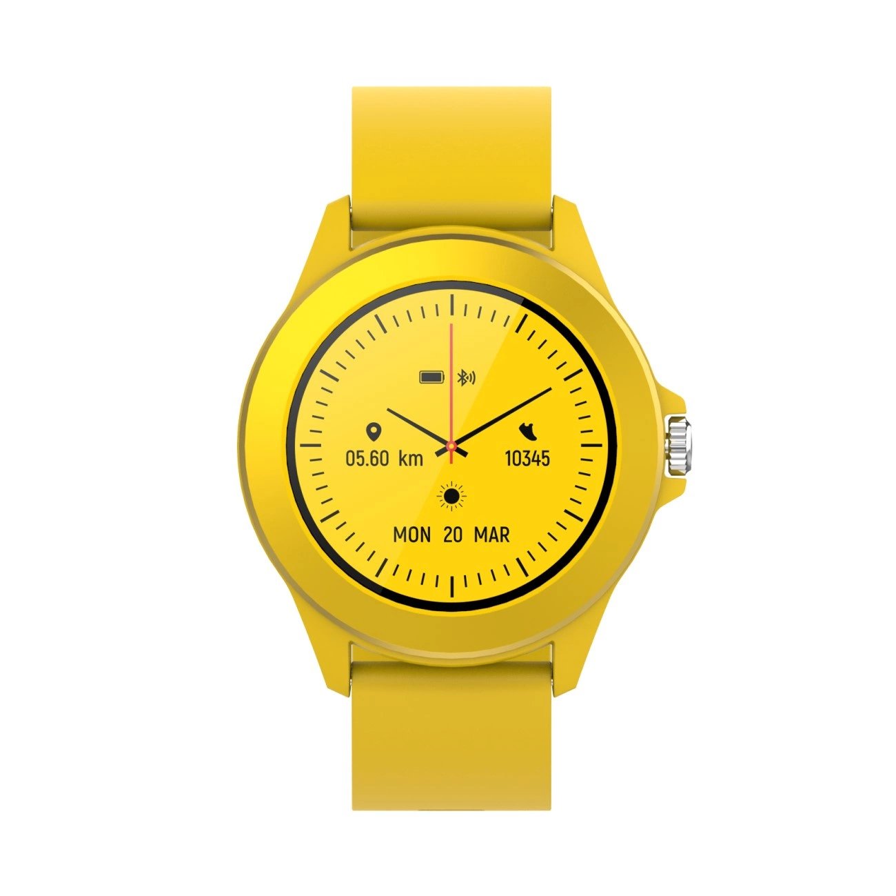 Smartwatch Forever Colorum Cw-300 Notificaciones Frecuencia Cardíaca Amarillo