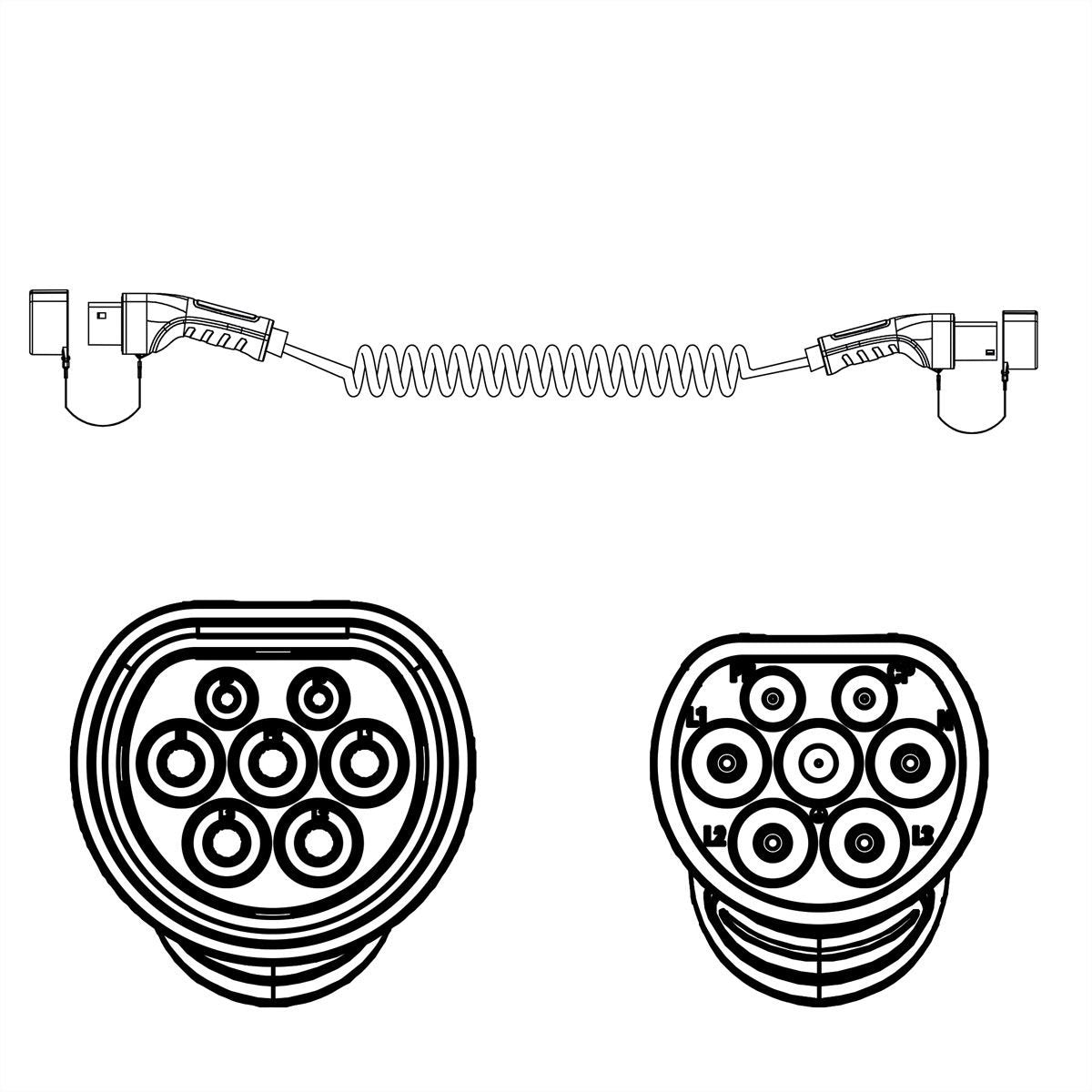 EAN 7630049628175 - ROLINE 19080037 cable de carga para vehículo eléctrico Negro Type 2 1 7,5 m imagen 2