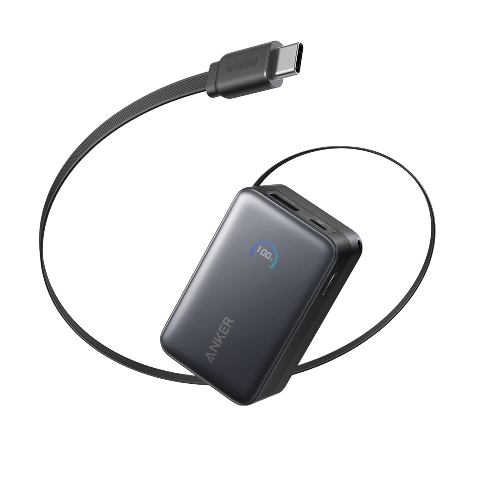 Powerbank Anker Nano 10000 Mah 45w Con Cable Usb-C Retractil