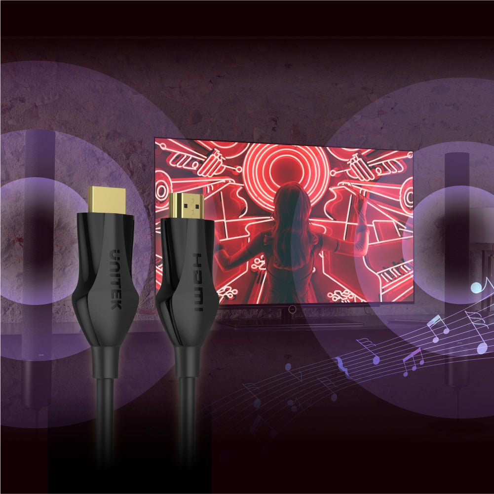 Cable Unitek Hdmi 2.0 4k60hz, Plano,3m, C11063bk-3m