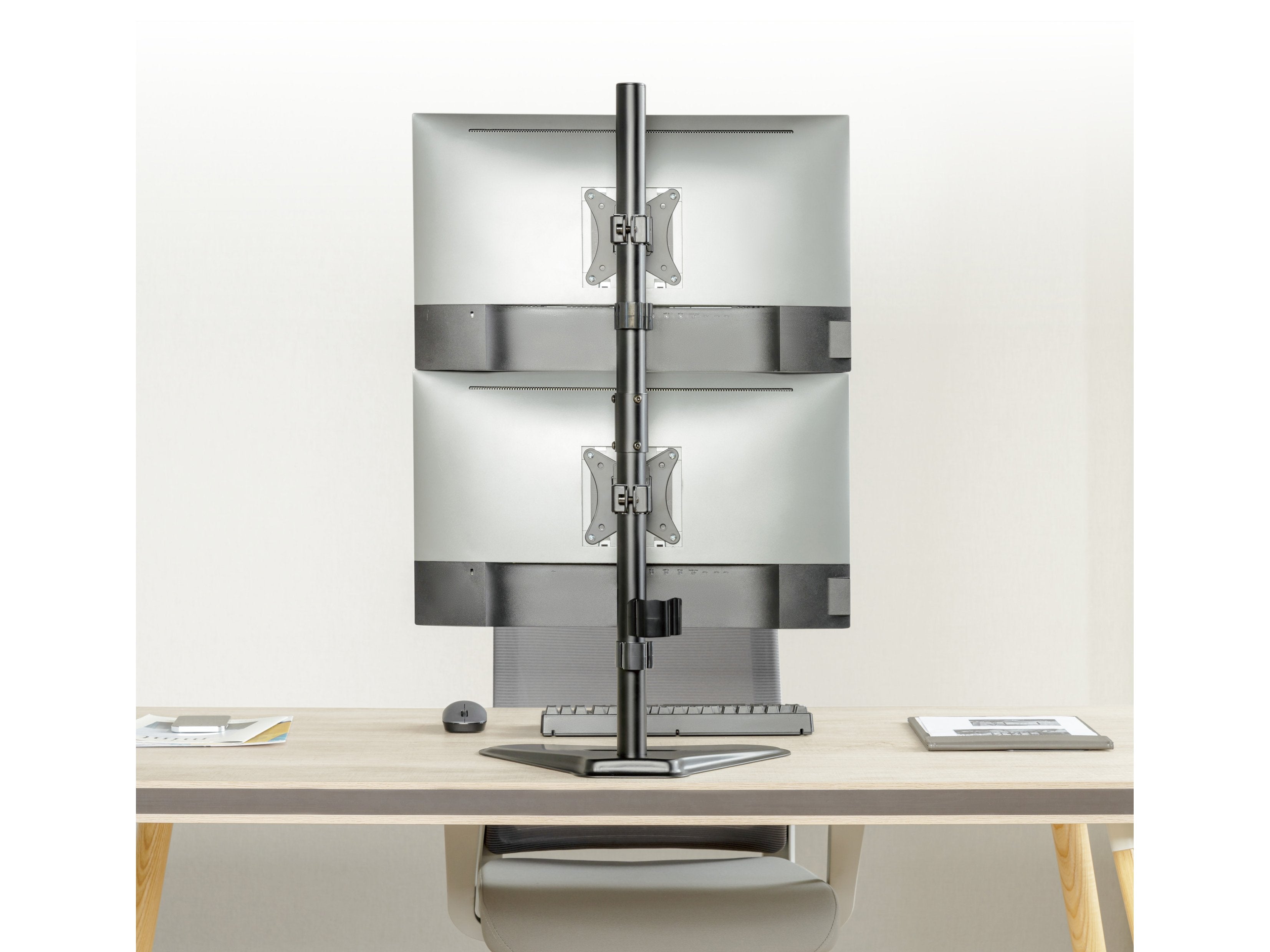 Soporte De Mesa Con Base Equip 650128 Para 2 Pantallas 13"-32" Doble Brazo Vesa Standard Hasta 9kg P