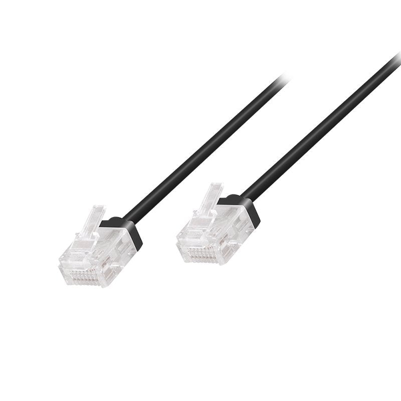 Patch Cable Cat.6a U Utp Slim High-Flex, Negro 2,00 M