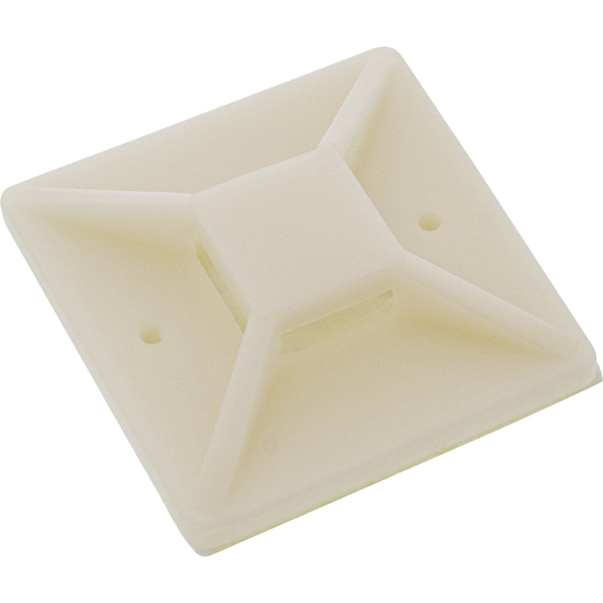 Inline Cable Tie Mounts Adhesivo 40x40mm Blanco 10 Uds.