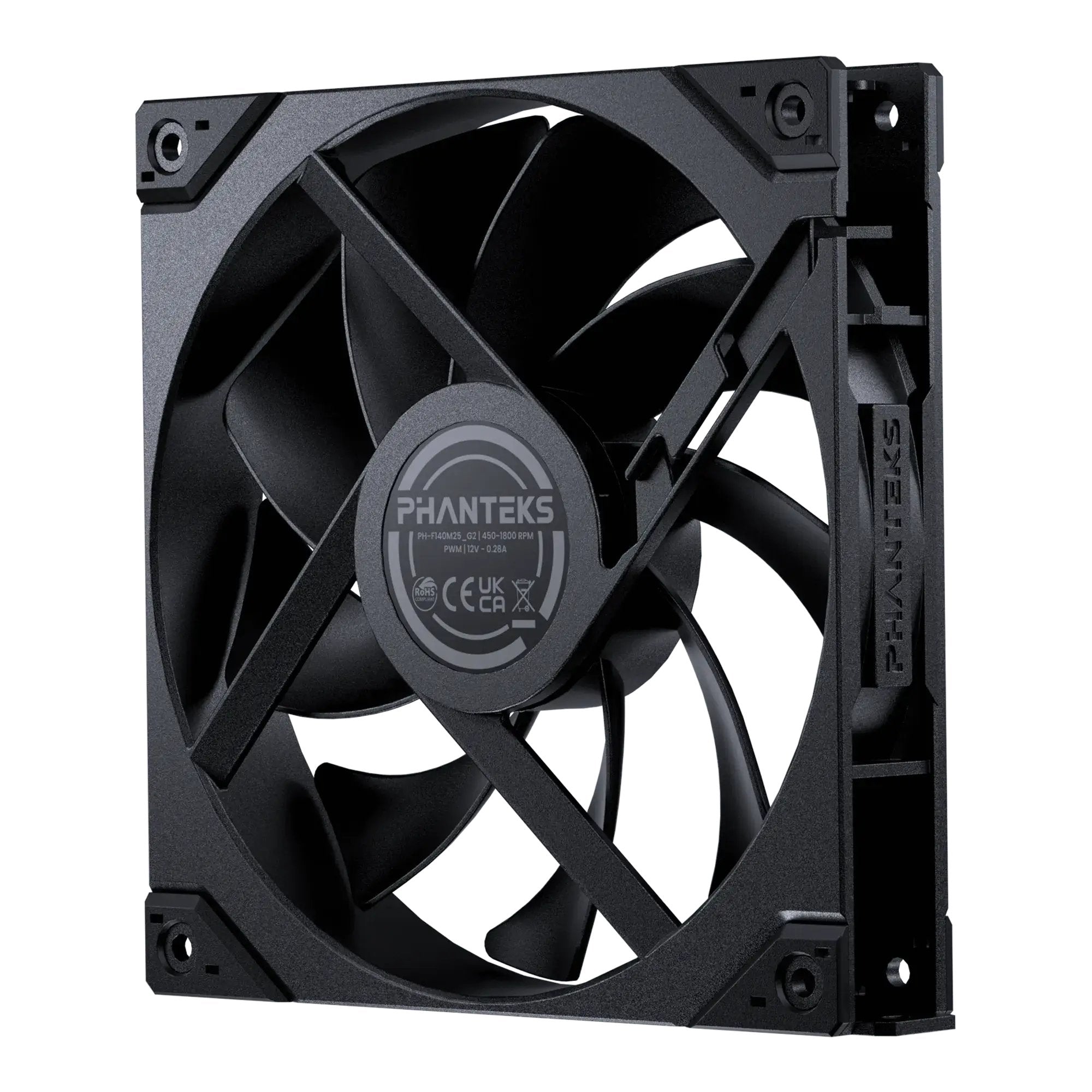 Ventilador Pc  Phanteks M25g2-140 (Negro, 140 Mm) Ph-F140m25_g2_bbk01
