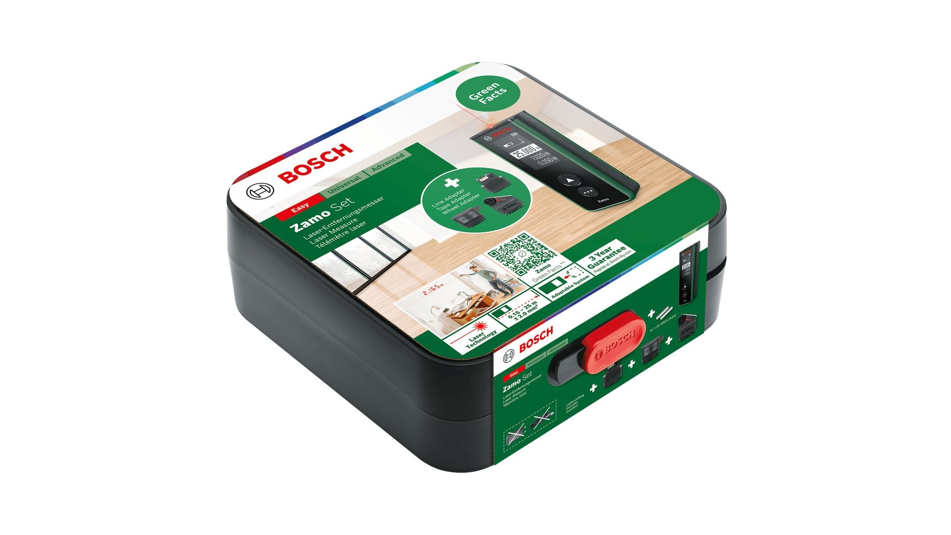 EAN 4059952594248 - Bosch Zamo Set Medidor láser de distancias Negro, Verde 25 m imagen 7