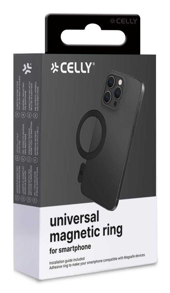 EAN 8021735218975 - Celly MAGCADAPTERBK accesorio para teléfono móvil o smartphone Anillo magnético imagen 5