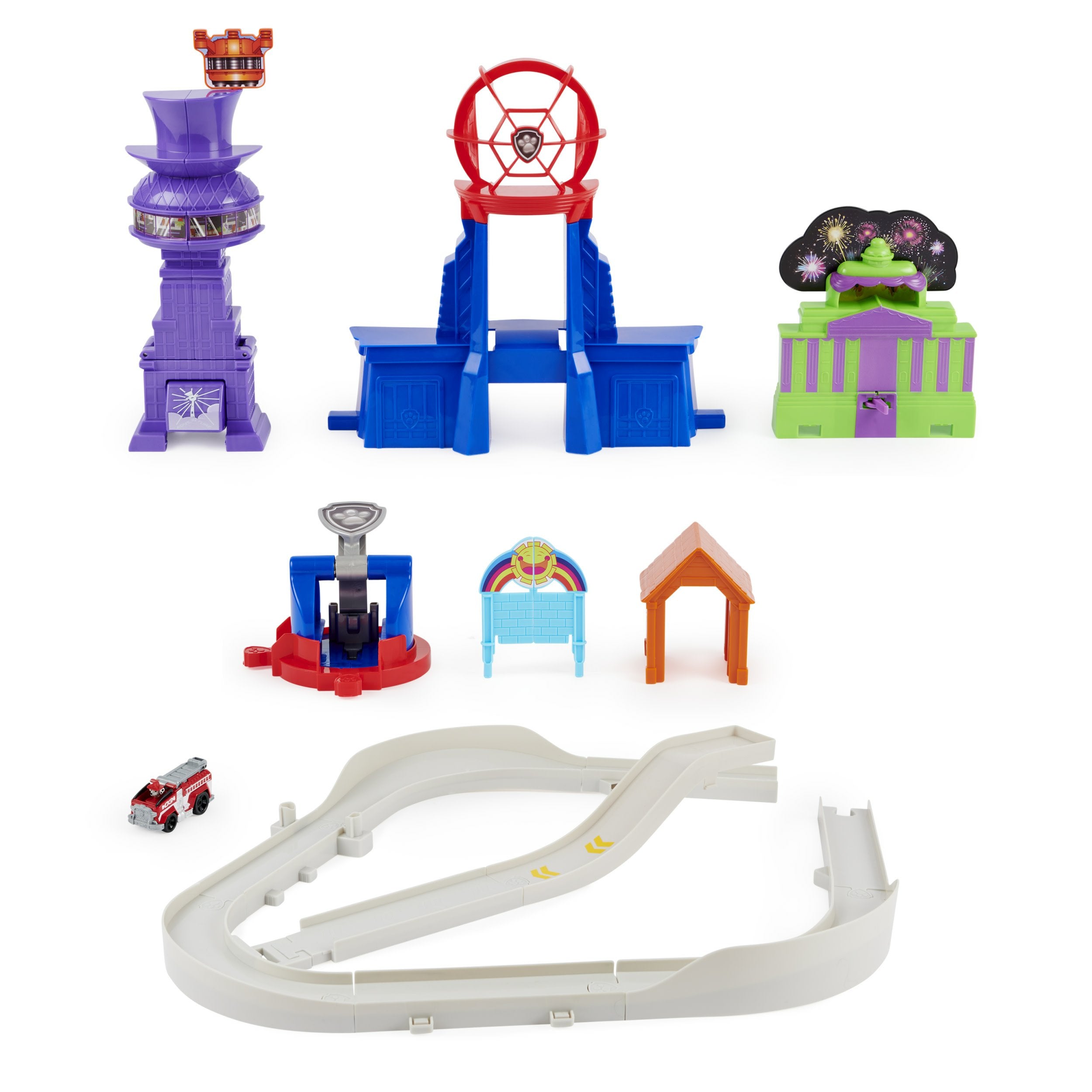 Spin Master Juego De Pista De Carreras De La Película Paw Patrol True Metal Total City Rescue 6061056