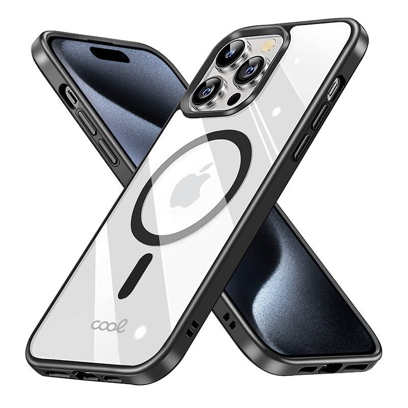 Funda Cool Iphone 15 Pro Magnetica Negro