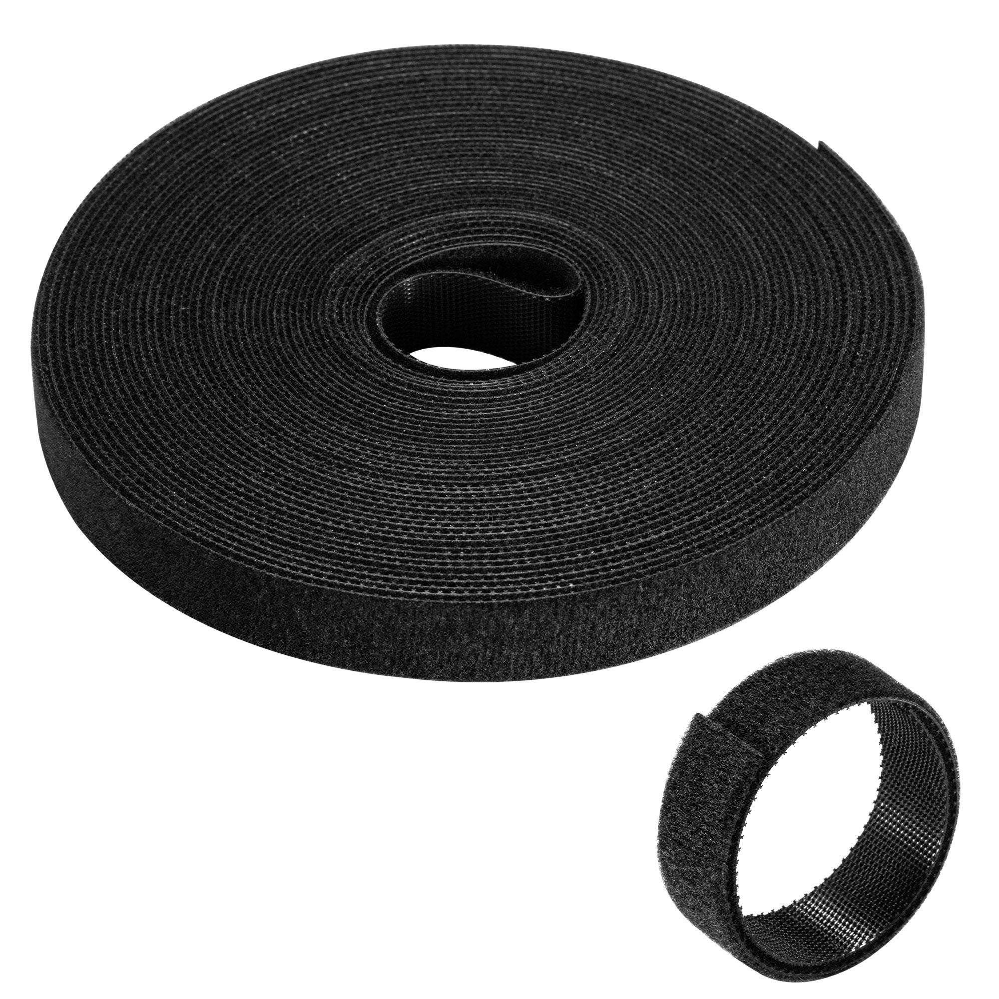 Ewent Hoop And Loop Tira Organizadors De Cables Nylon - Sujeccion De Velcro - 10m - 15mm - Negro