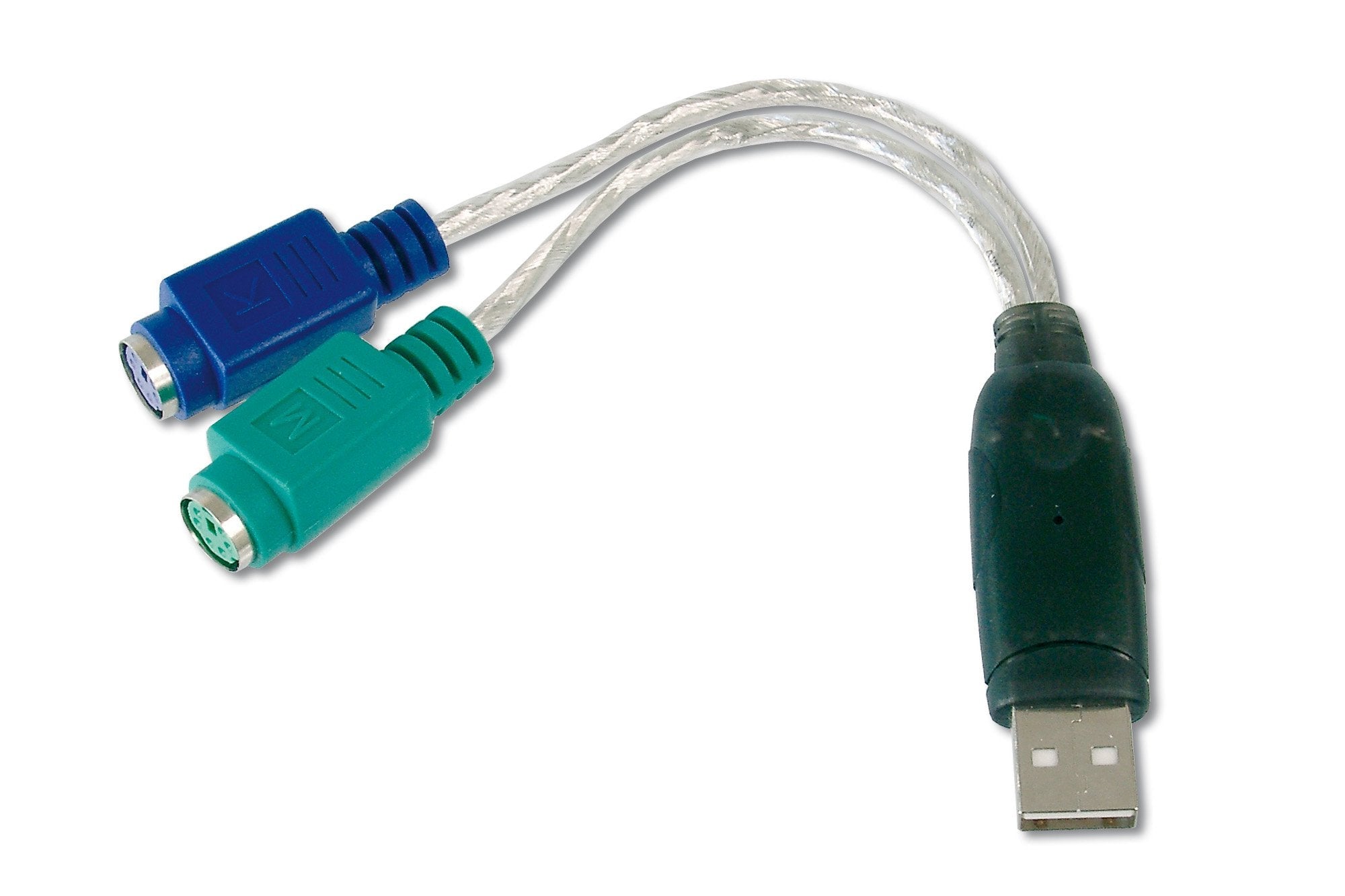 Digitus Cable Adaptador Usb A X2 Ps2 M/H 2 Conectores Mini-Din 6f Da-70118usb
