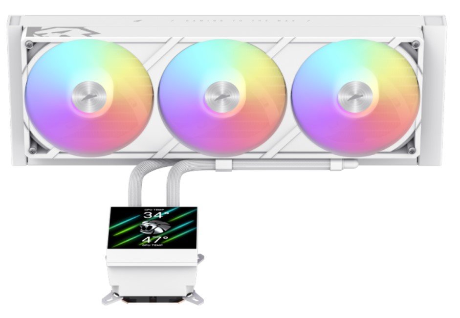 Gamemax  Cpu Liquid Cooler  Glacier 360 Lcd  White