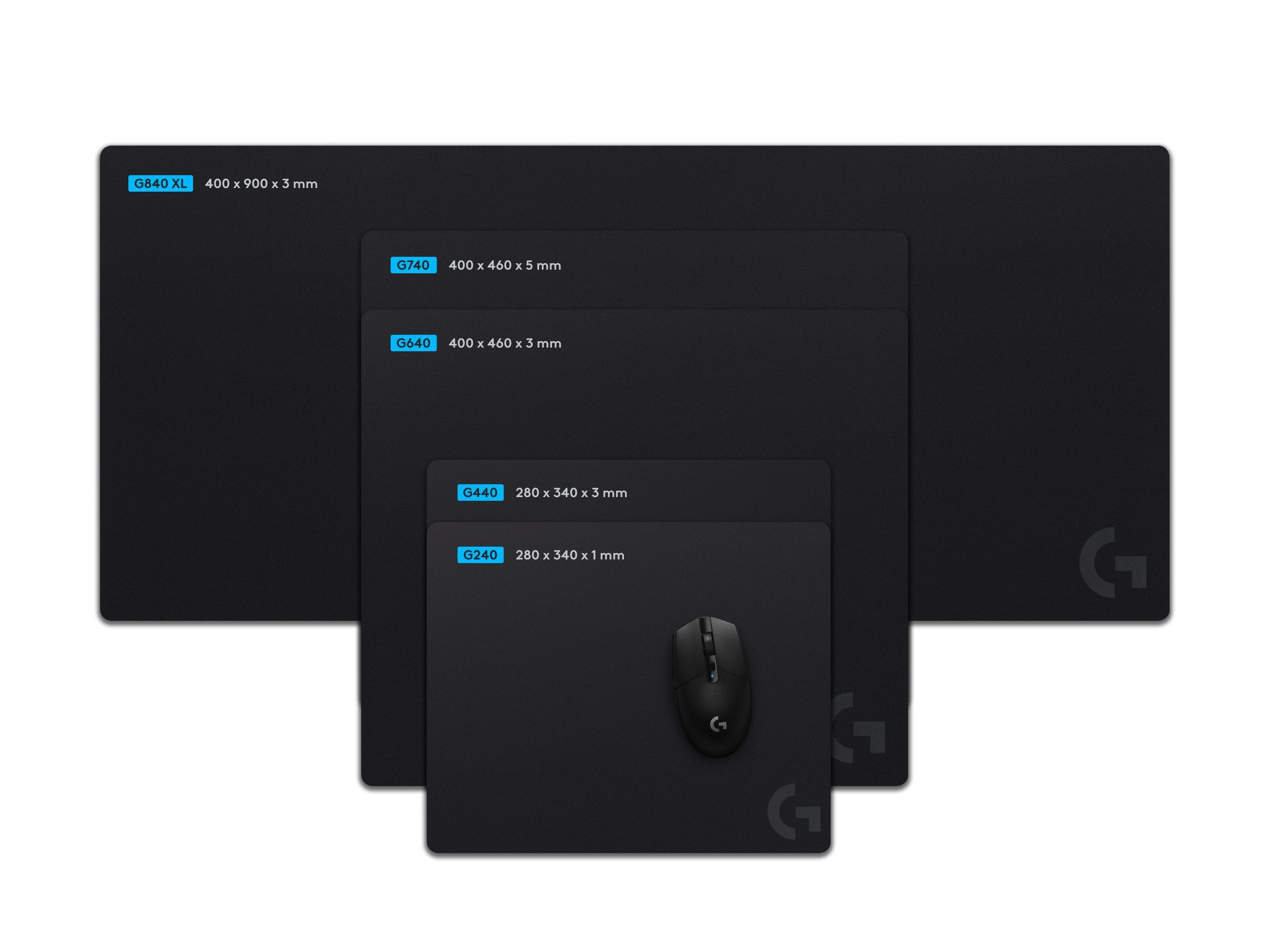 Alfombrilla Logitech G G740 Negro