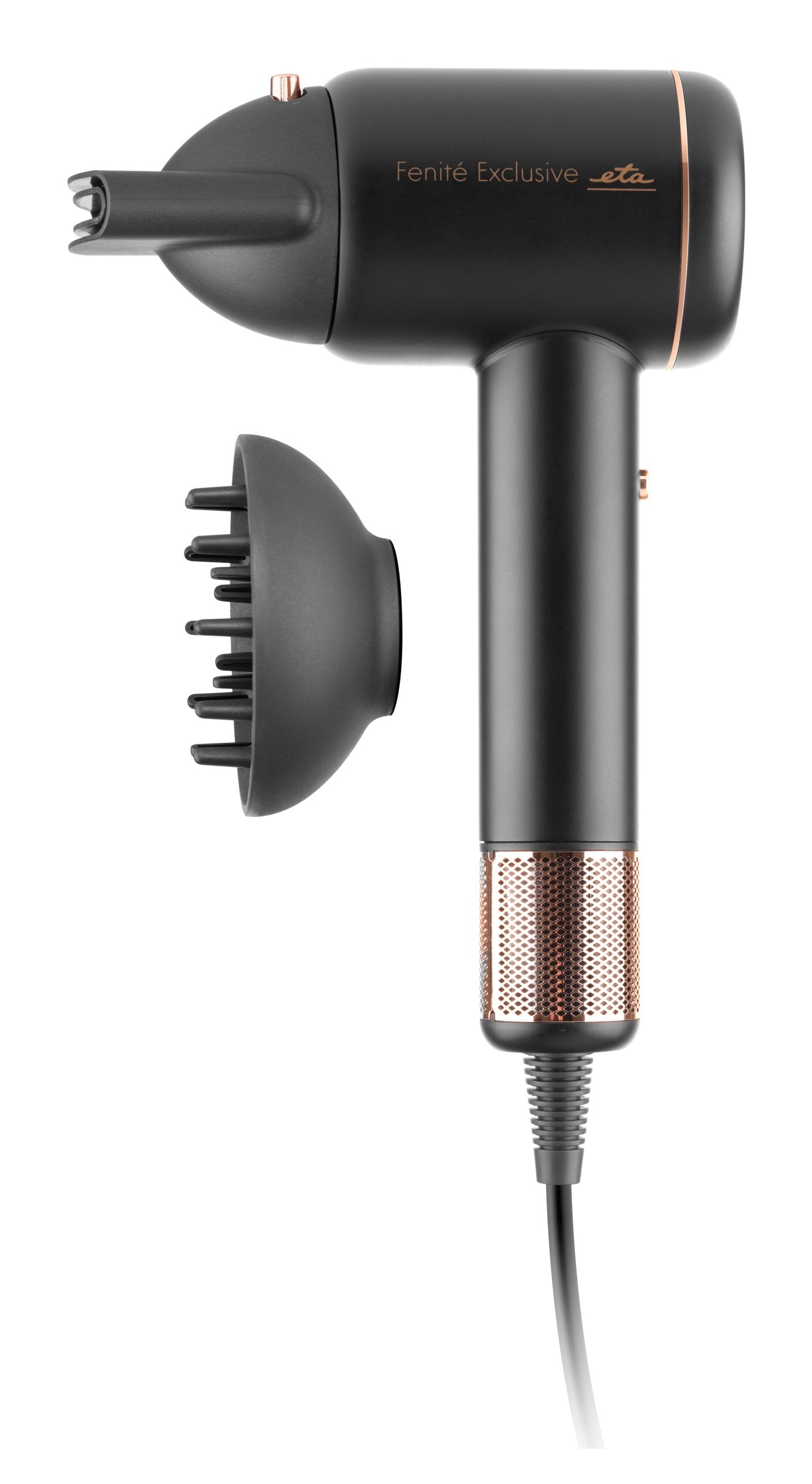 Secador De Pelo Eta Eta932090010  Exclusivo Fenité, 1600 W, Función Iones, Negro