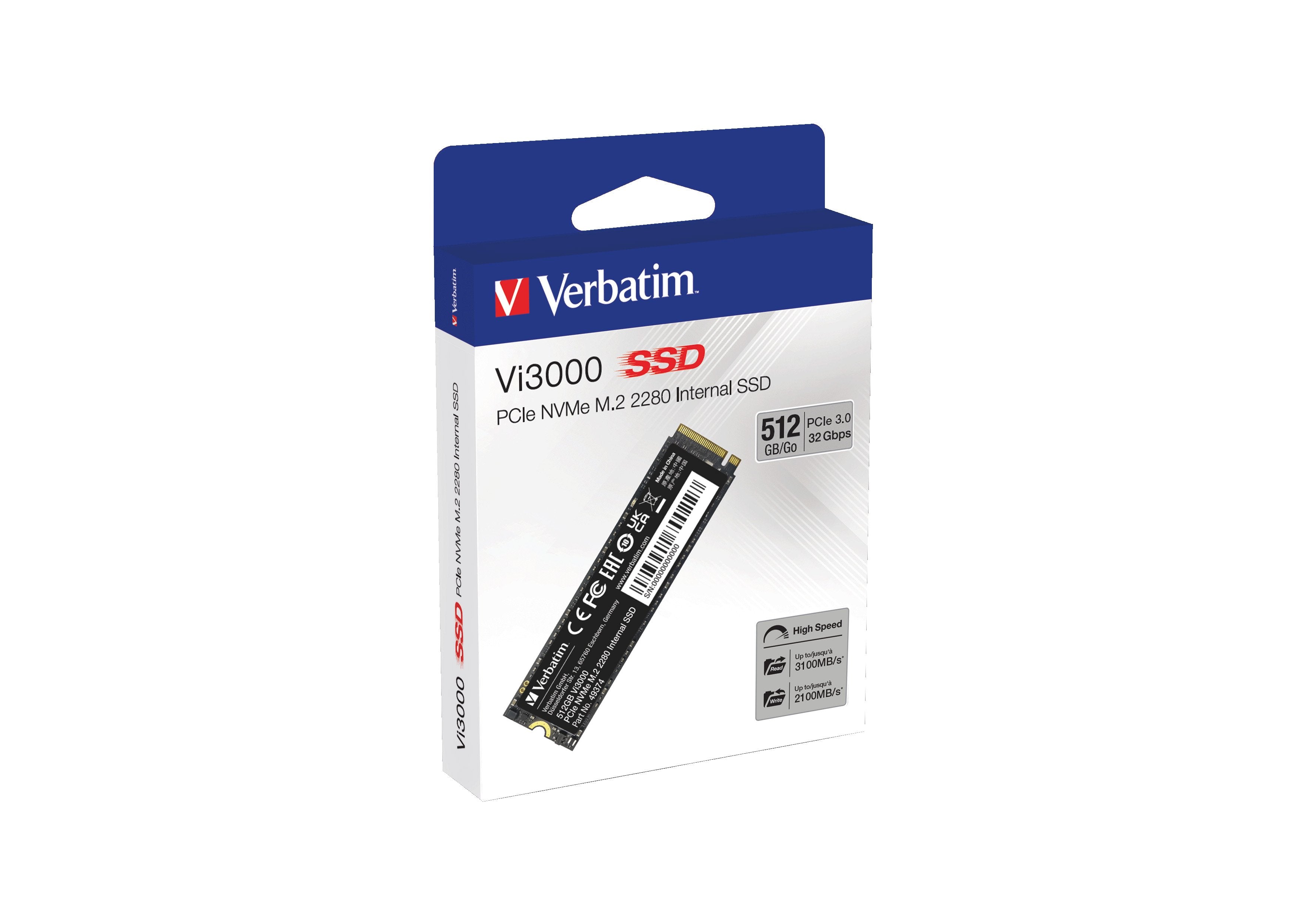 Disco Ssd 512gb Verbatim Vi3000 Pcie Nvme M.2