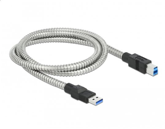 Delock Usb 5 Gbps Cable Typ-A Stecker Zu Typ-B Stecker Mit Metallmantel 1 M