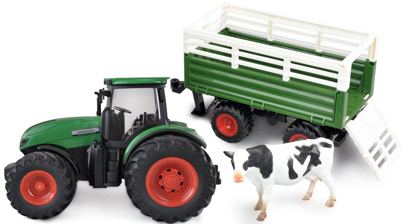 Amewi Rc Traktor Con Viehtransporter Liion 500mah Verde 6+