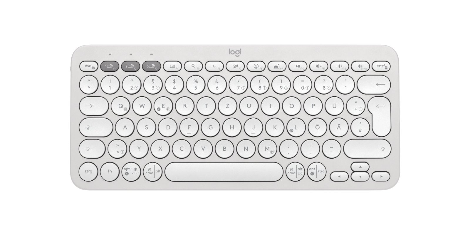 Pebble Keys 2 K380s Tonal White - Deu Btn/Acentral-419universal
