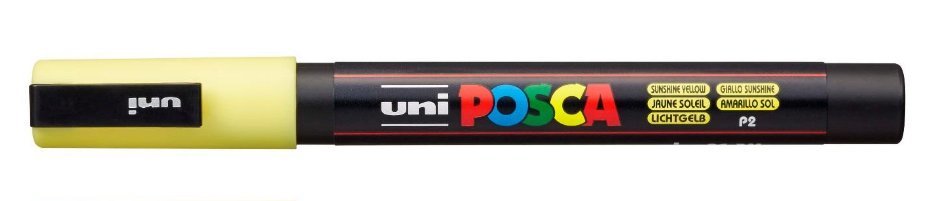 Posca Marcador  Pc-3m Punta Cónica 0,9 - 1,3 Mm Amarillo Sol