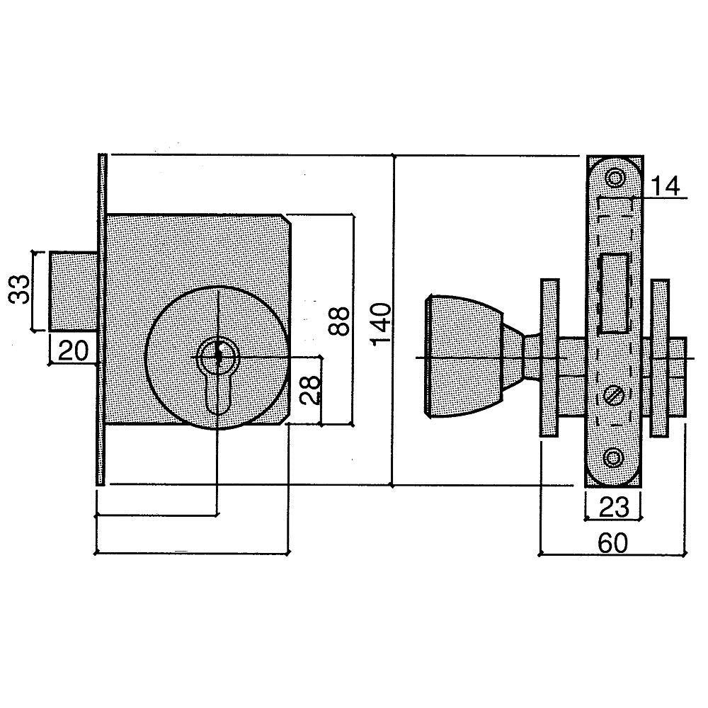 Cerradura Con Pomo 5300phl050 Ucem