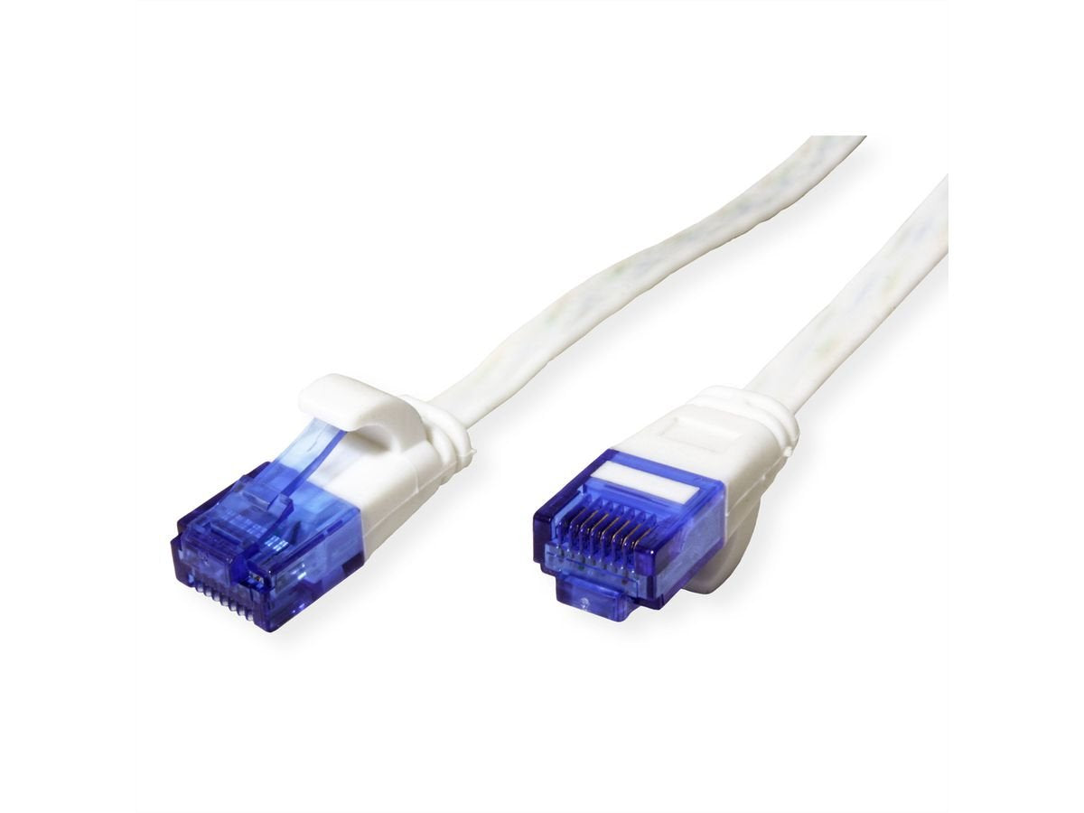 Value Cable De Red Cat.6a (Class Ea) Utp, Extra-Flach, Wei, 0,5 M